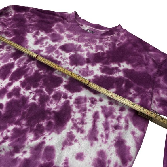 Terra & Sky Womens Purple & White Tie-Dye Sweatshirt 1X (16W-18W) Cotton/Polyest - Picture 10 of 12